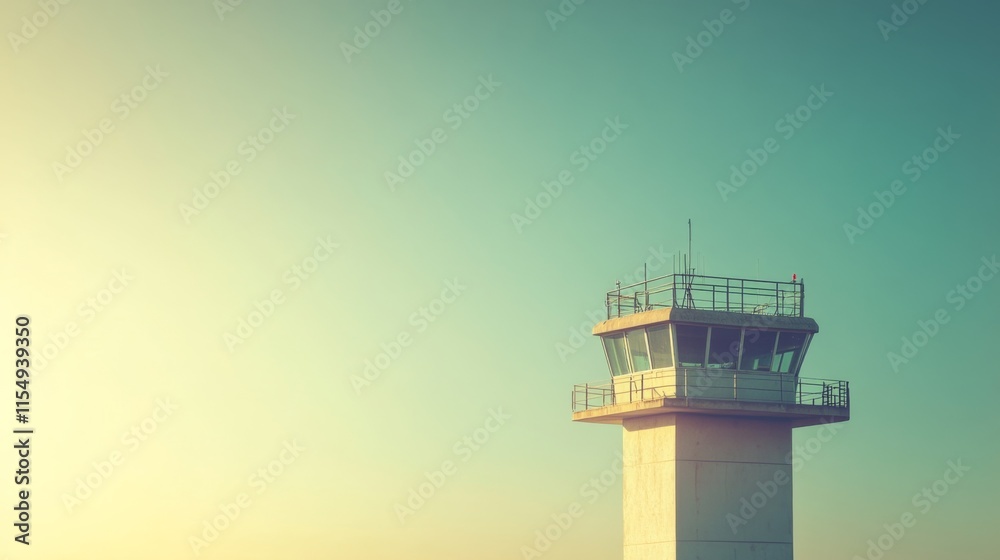 Control Tower Overlooking Traffic Operations Control Tower Overlooking Traffic Operations