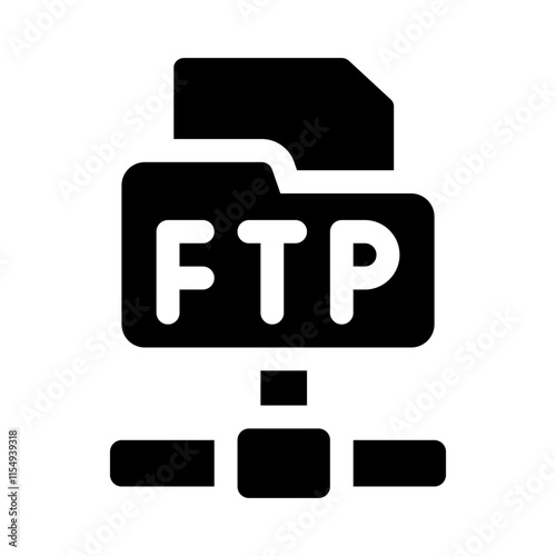 FTP client glyph icon