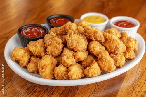 a crunchy chicken nugget