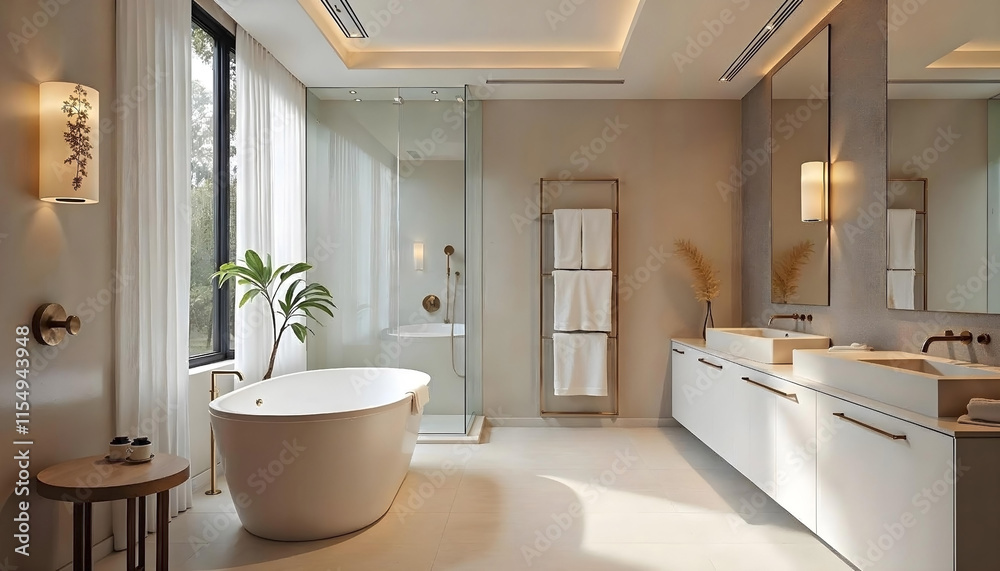 Fototapeta premium modern bathroom interior