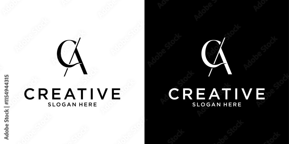 CA or AC initial letter logo design vector template CA or AC initial letter logo design vector template