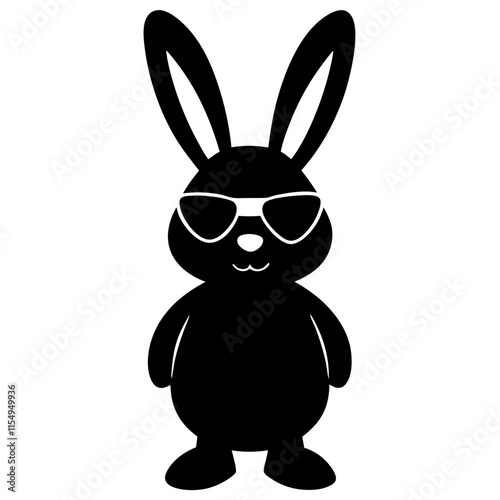 bunny sunglasses silhouette