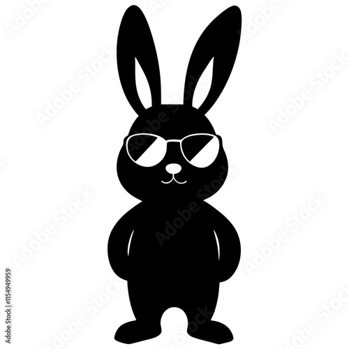 bunny sunglasses silhouette