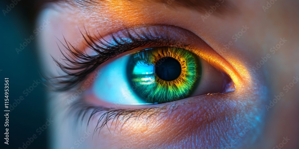 Fototapeta premium Retinitis pigmentosa refers to a diverse set of inherited retinal disorders that lead to progressive visual field loss and night blindness, showcasing the complexities of retinitis pigmentosa.