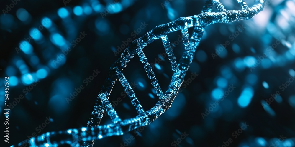 DNA Strand Collection Helical Configuration Featuring Genetic Information and Code. The DNA structure showcases a helix, essential for carrying genetic data. DNA Strand Collection Helical Configuration Featuring Genetic Information and Code. The DNA structure showcases a helix, essential for carrying genetic data.