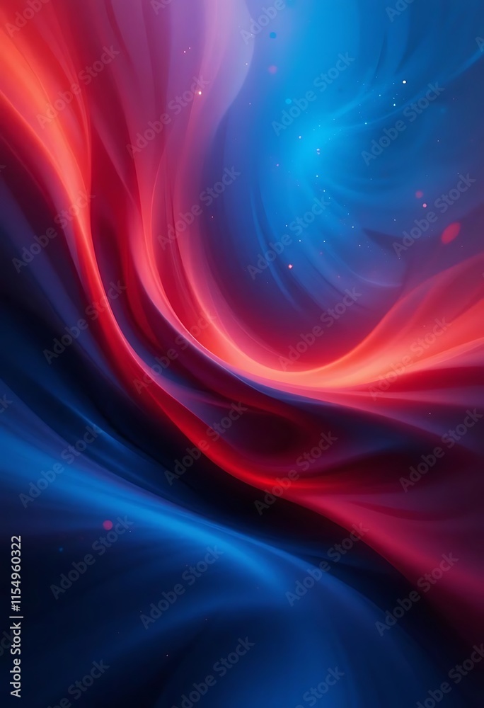 Abstract Red and Blue Swirling Light Design Abstract Red and Blue Swirling Light Design