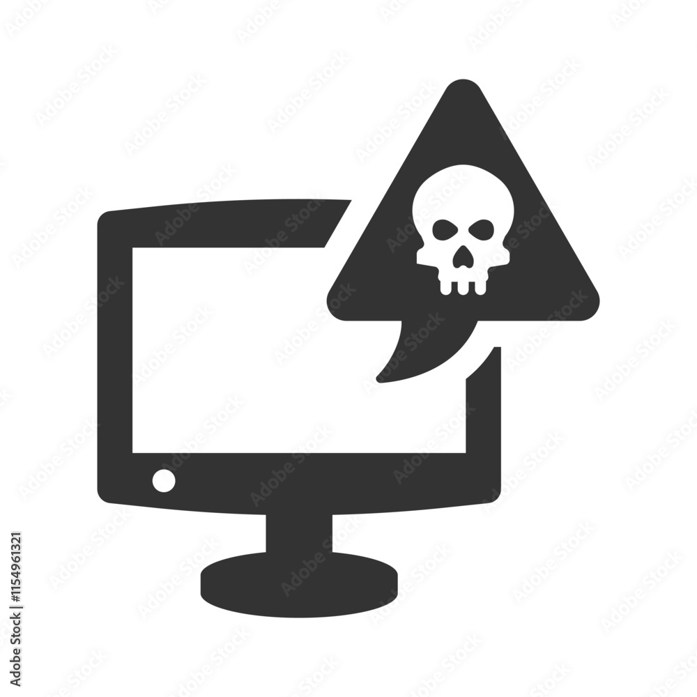 Virus infection notification icon Virus infection notification icon