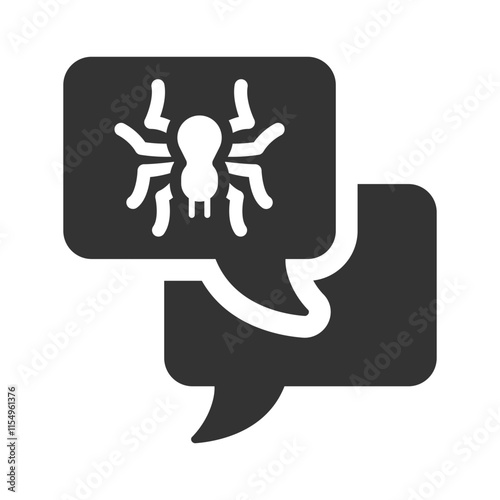Conversation about virus icon