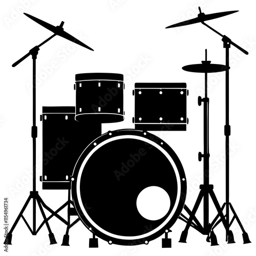 silhouette of a drum