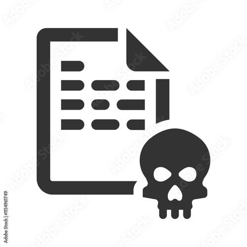 Virus infected file icon