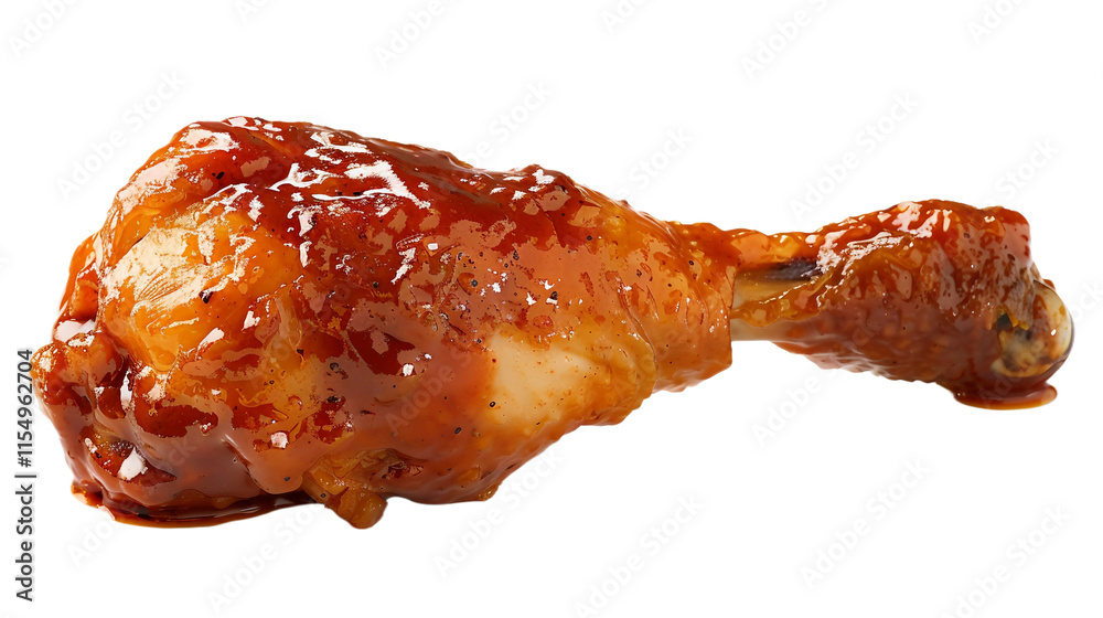 Savory Chicken Drumstick on transparent background PNG. Savory Chicken Drumstick on transparent background PNG.