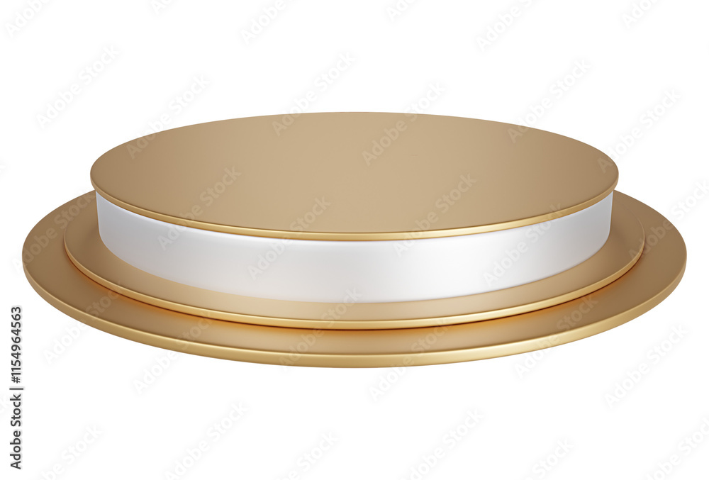 Gold pedestal display platform with modern podium stand. Empty Exhibition stage background or empty product shelves. Gold pedestal display platform with modern podium stand. Empty Exhibition stage background or empty product shelves.