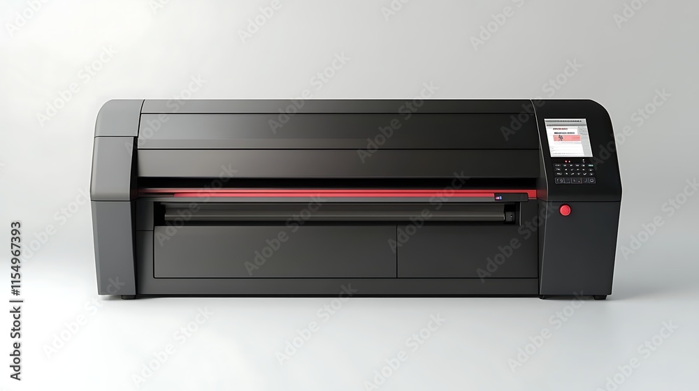 laser printer on a white background with shadow laser printer on a white background with shadow