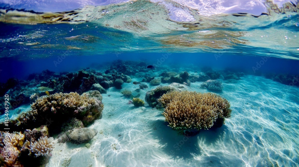 Fototapeta premium Marine Ecosystem with Vibrant Underwater Life