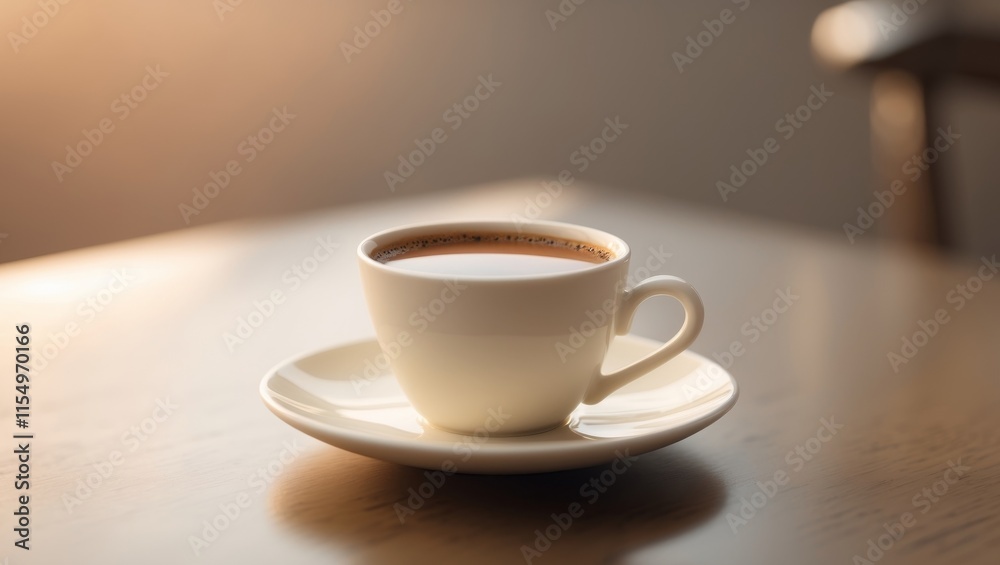 there is a cup of coffee on a saucer on a table there is a cup of coffee on a saucer on a table