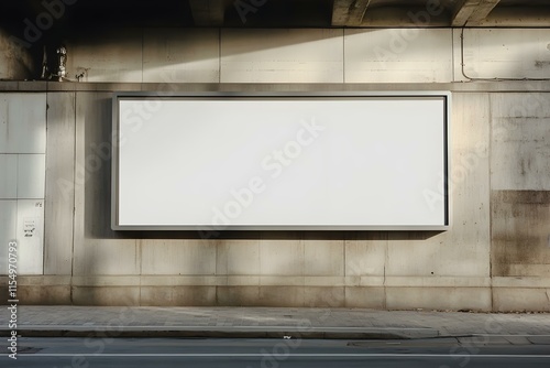 Professional Blank Outdoor Posters Mockup in Urban Environment for Effective Advertising Display