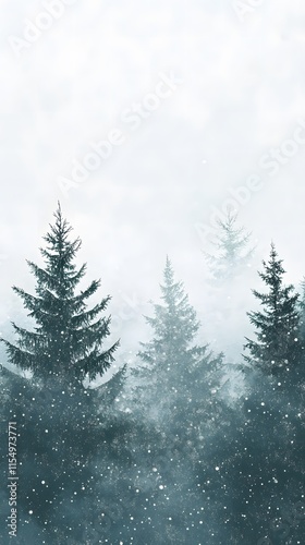 Wallpaper Mural snow covered fir tree for background or wallpaper Torontodigital.ca