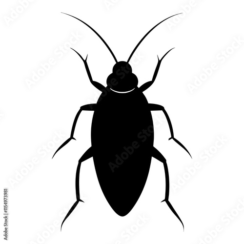 Cockroach Silhouette vector illustration