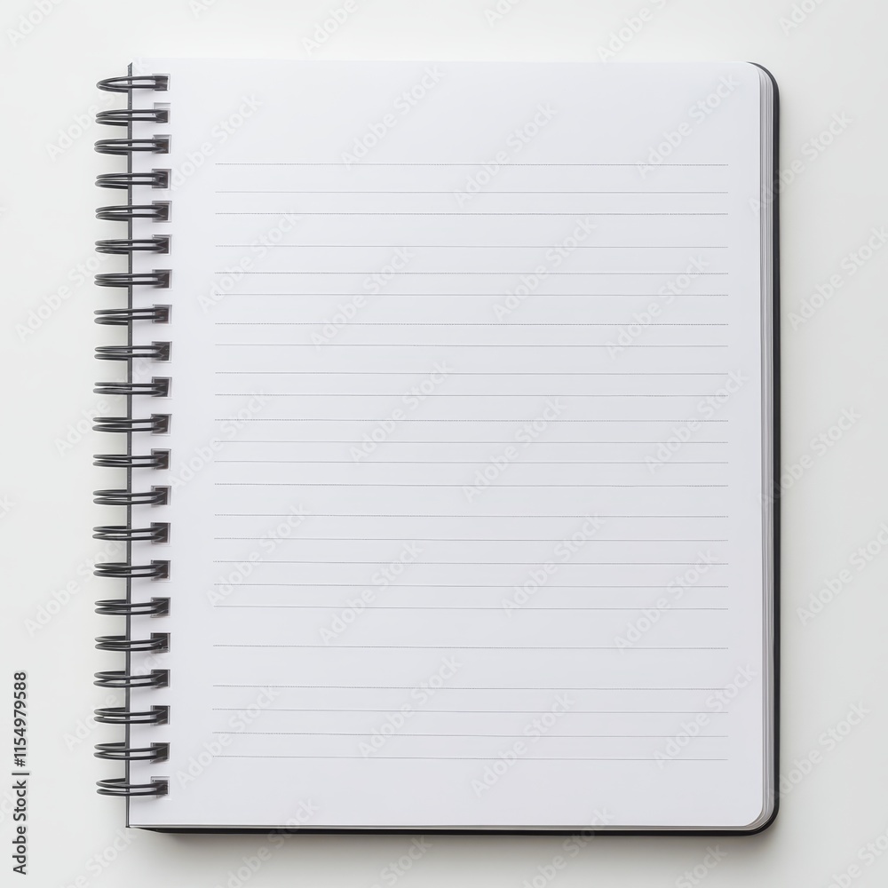 Blank spiral notebook on white background. (5) Blank spiral notebook on white background. (5)