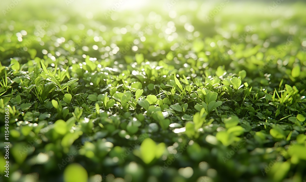 Lush green grass illuminated by sunlight. (1) Lush green grass illuminated by sunlight. (1)