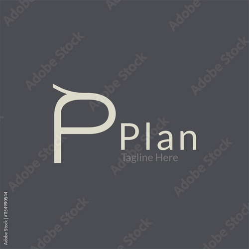 Letter P open package icon vector logo design. Initial P Packaging label symbol for branding and identity.