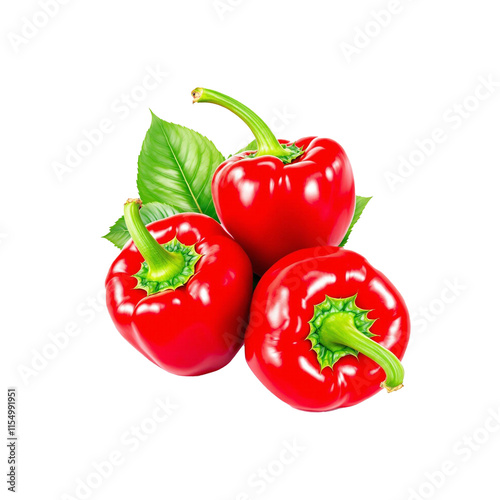 Chili pepper isolated on a transparent background