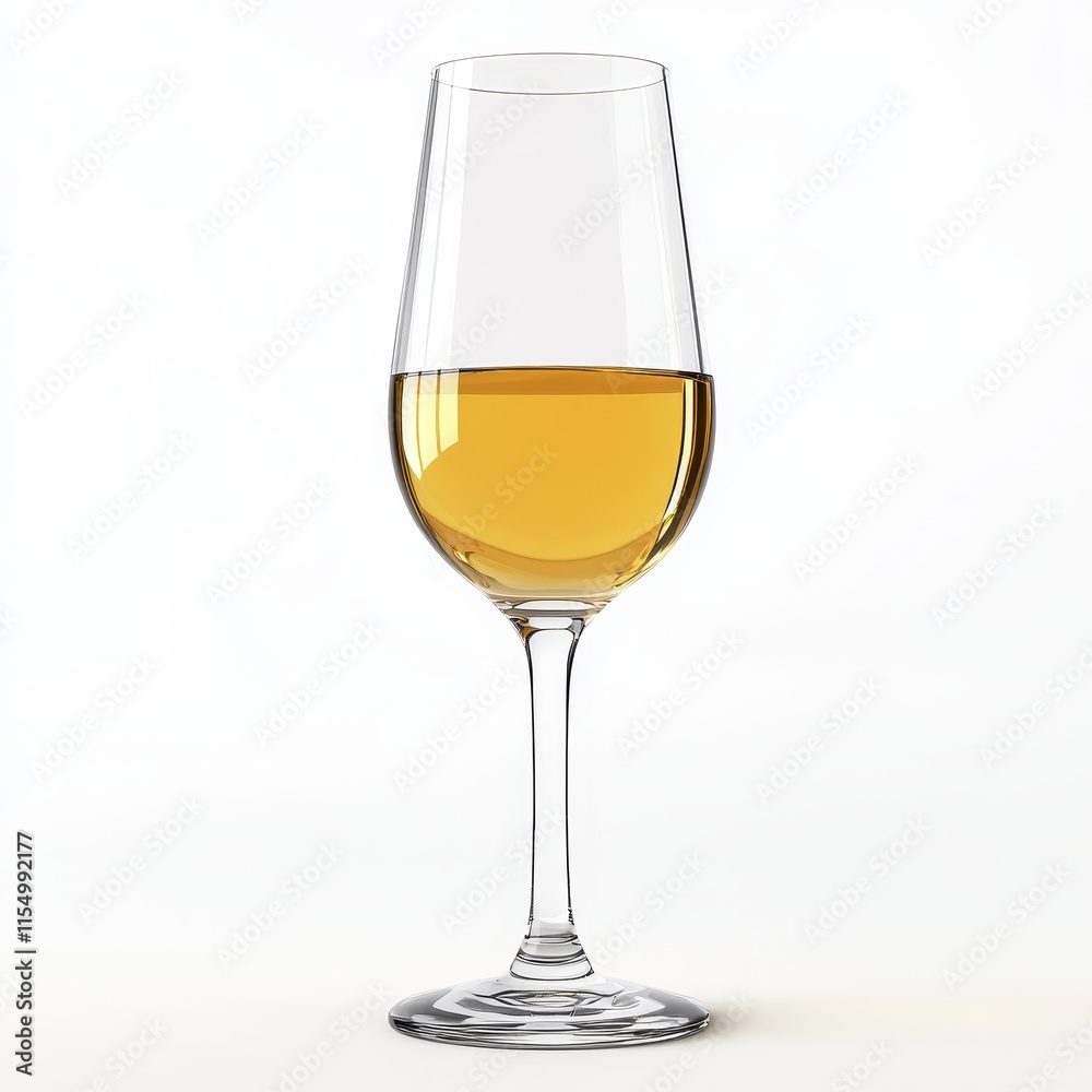 Pale yellow wine in a clear glass. Pale yellow wine in a clear glass.