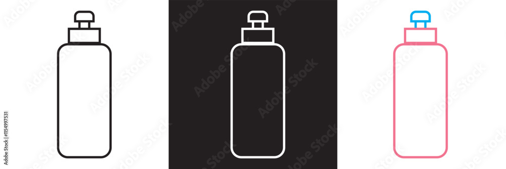 Bottle icon. Vector illustration. isolated on white and black background. EPS 10 Bottle icon. Vector illustration. isolated on white and black background. EPS 10