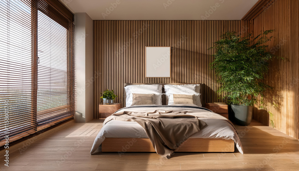 a modern bedroom in a beautiful house a modern bedroom in a beautiful house