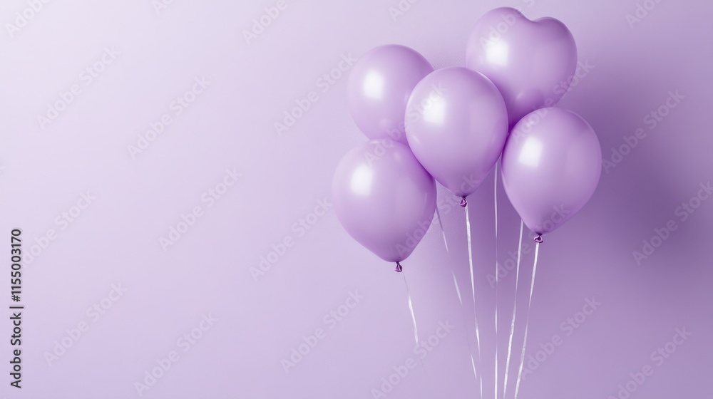A light purple background with heart balloons faintly visible in the corners. A light purple background with heart balloons faintly visible in the corners.