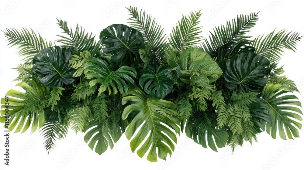 Lush Tropical Greenery Arrangement: A Vibrant Display of Exotic Foliage Lush Tropical Greenery Arrangement: A Vibrant Display of Exotic Foliage