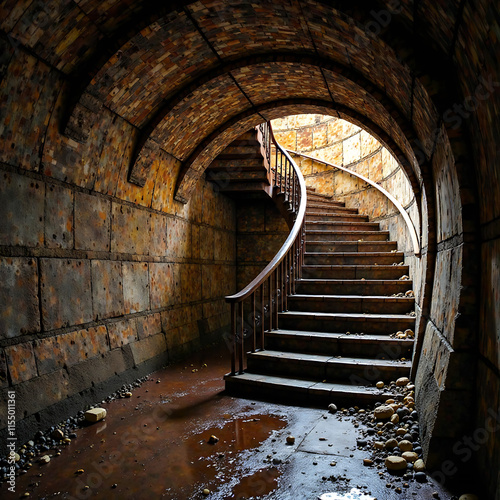 Rusty Tunnel with Stairs new image this year