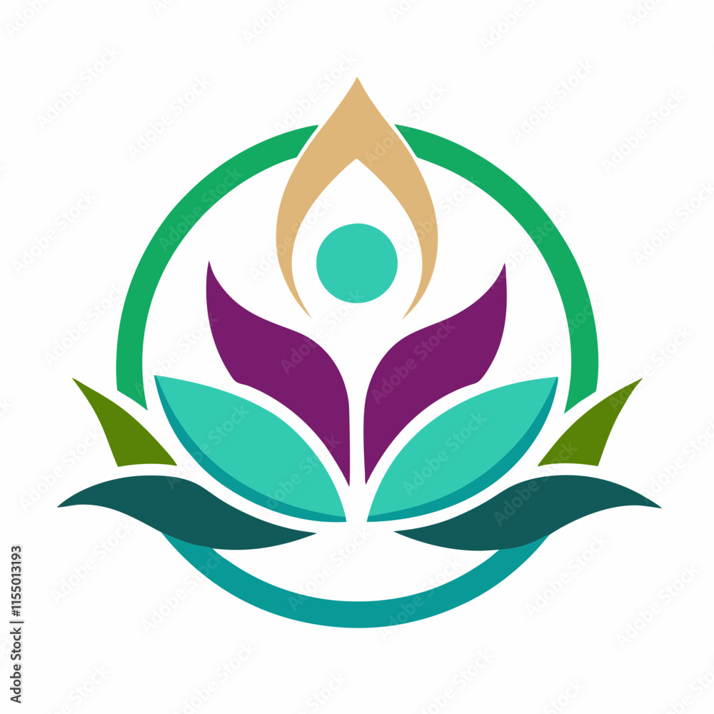 Obraz premium Elegant Spa and Wellness Logo for Professional Business Branding