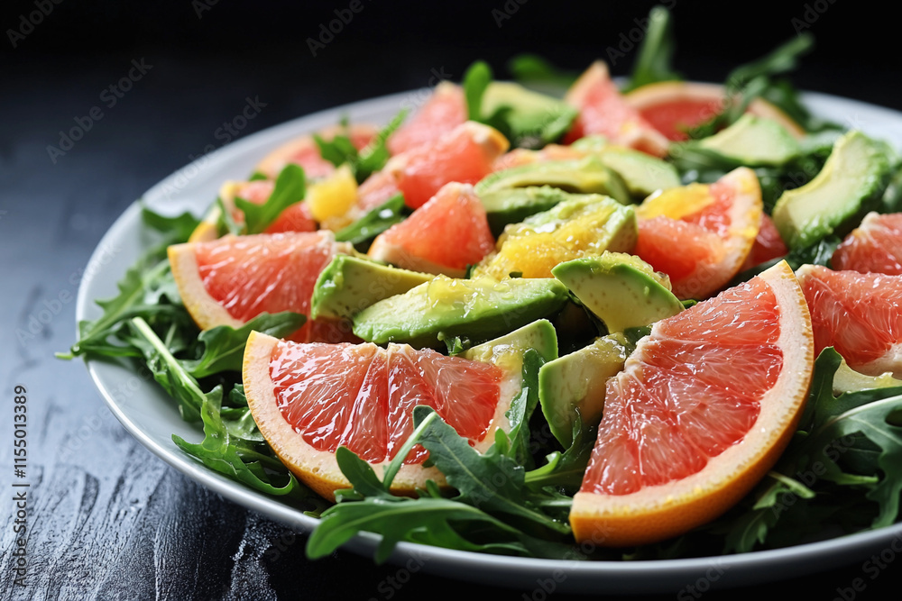 Grapefruit and Avocado Salad with Arugula Grapefruit and Avocado Salad with Arugula