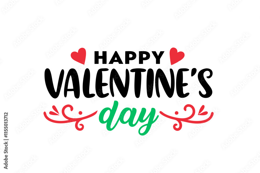 Valentine’s Day Typography Design vector art Valentine’s Day Typography Design vector art