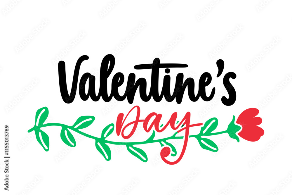 Valentine’s Day Typography Design vector art Valentine’s Day Typography Design vector art