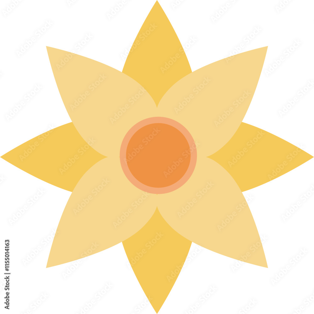 flower with color hand draw style flower with color hand draw style