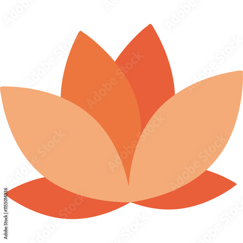 flower with color hand draw style