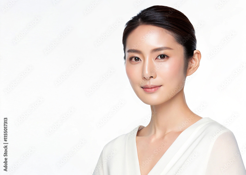 アジア人女性のポートレート（スキンケア・ボディケア・エステサロン）