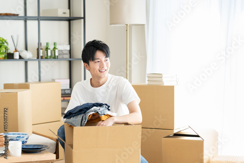 Canvastavla 引越しの若い男性