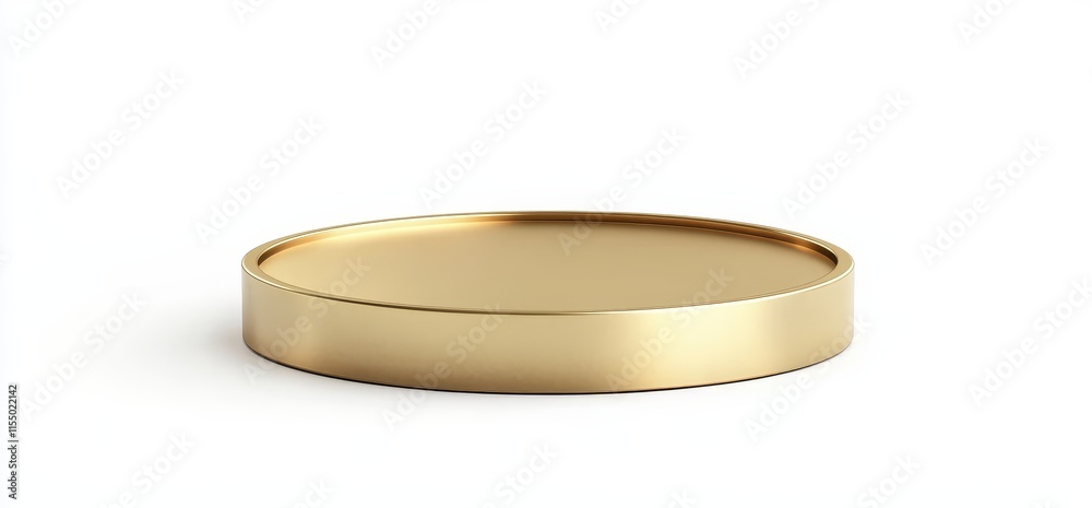 Gold round pedestal isolated on white background. (1) Gold round pedestal isolated on white background. (1)
