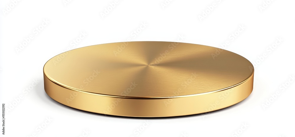 Gold round pedestal, isolated on white. (1) Gold round pedestal, isolated on white. (1)