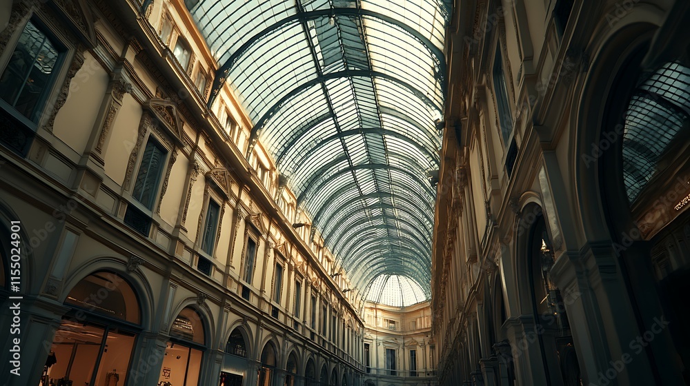 Interior of the Galleria Victoria Emanuel Interior of the Galleria Victoria Emanuel