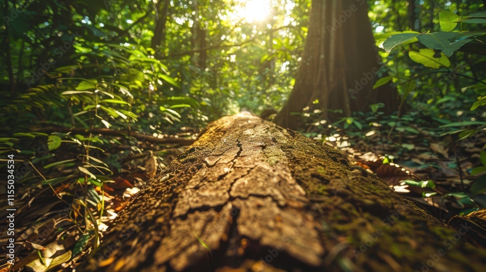 Fototapeta premium Forest Protection Laws: Pushing for enhanced legislation to prevent illegal logging and deforestation, protecting forests and biodiversity for the environment’s future. 