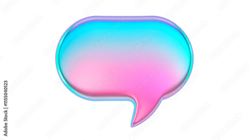 Abstract holographic speech bubble. Concept of communication, social media, and digital conversation. Abstract holographic speech bubble. Concept of communication, social media, and digital conversation.