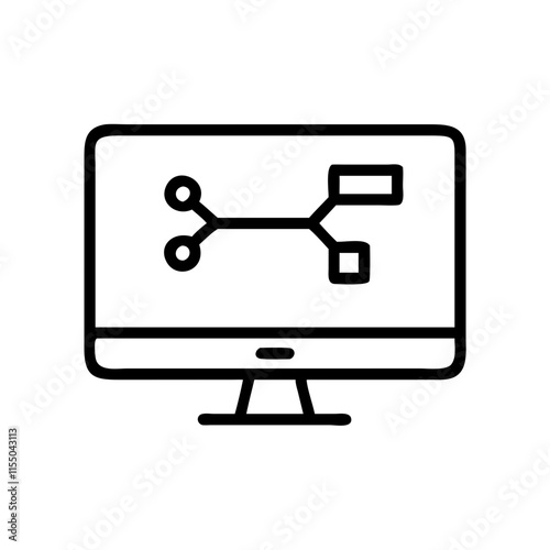 computer monitor with mouse