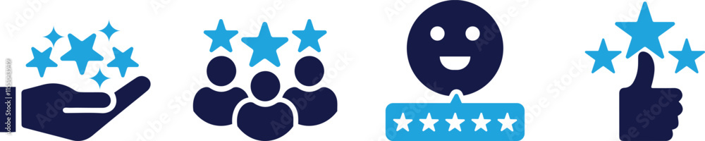 Customer review Feedback icon set , You can easily change the color Customer review Feedback icon set , You can easily change the color