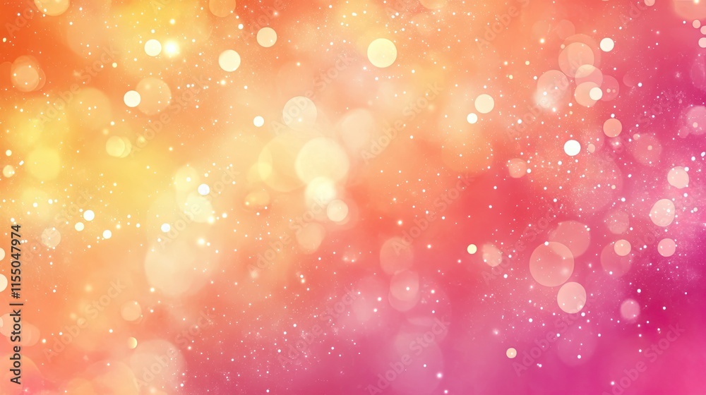 Bright Colorful Bokeh with Sparkles on a Gradient Background Bright Colorful Bokeh with Sparkles on a Gradient Background