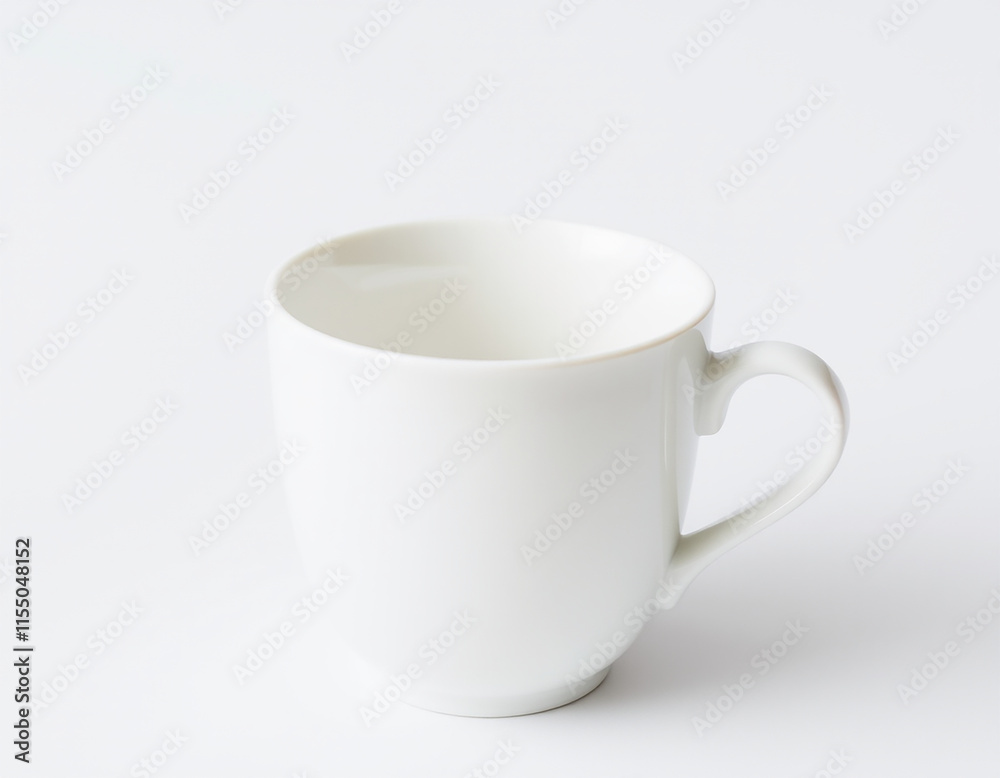 Minimalist Teacup Warm Elegance in White Minimalist Teacup Warm Elegance in White