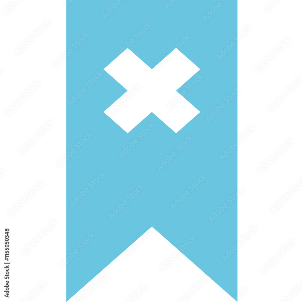 Obraz premium Bookmark close Fill icon logo design